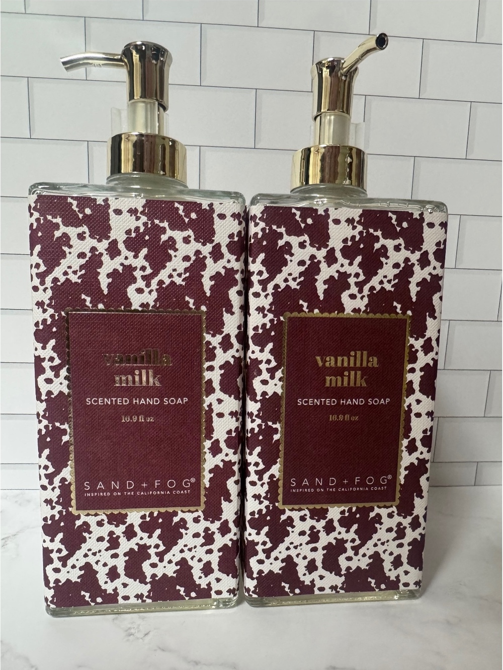 Sand + Fog cow print Vanilla Milk Hand Soap